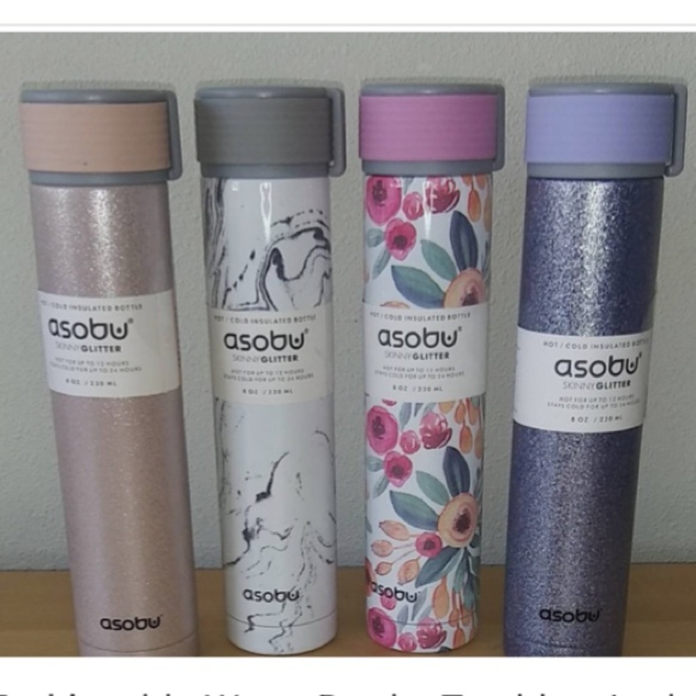 Pink Glitter NWT Asobu 8-oz capacity